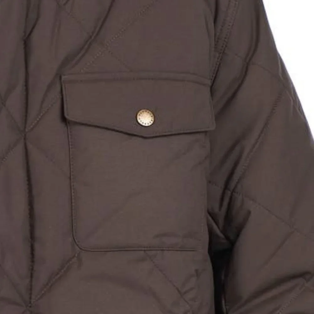 NWT! Barbour Men's Evenwood Quilted Jacket Dark Olive - Small - Picture 3 of 8